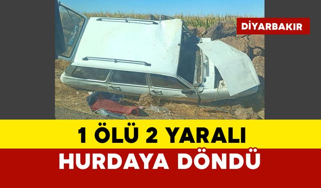 Kontrolden çıkıp takla attı: 1 ölü 2 yaralı