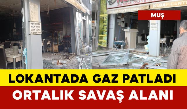 Lokantada gaz patladı... ortalık savaş alanına döndü