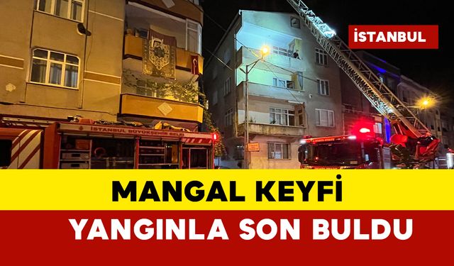 Mangal keyfi yangınla son buldu