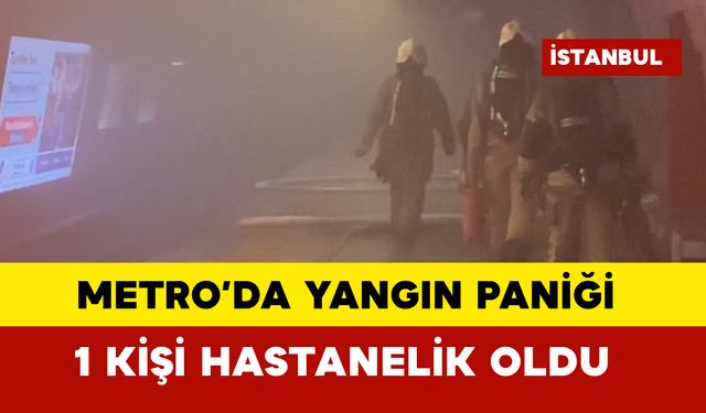 Metro istasyonunda yangın