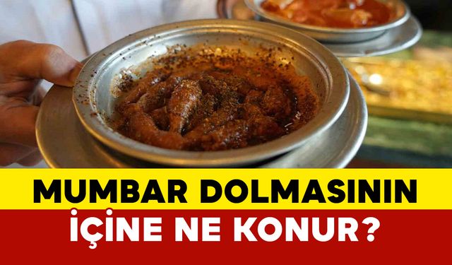 Mumbar dolmasının içine ne konur?