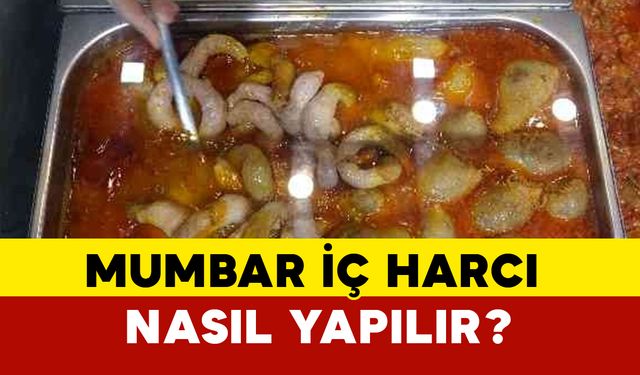 Mumbar İç Harcı Nasıl Yapılır?