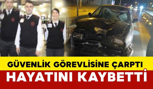 Otomobilin çarptığı güvenlik görevlisi hayatını kaybetti