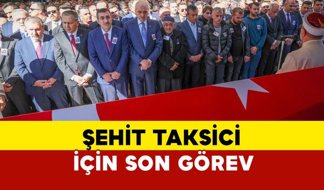 Şehit taksici Murat Aslan için son görev