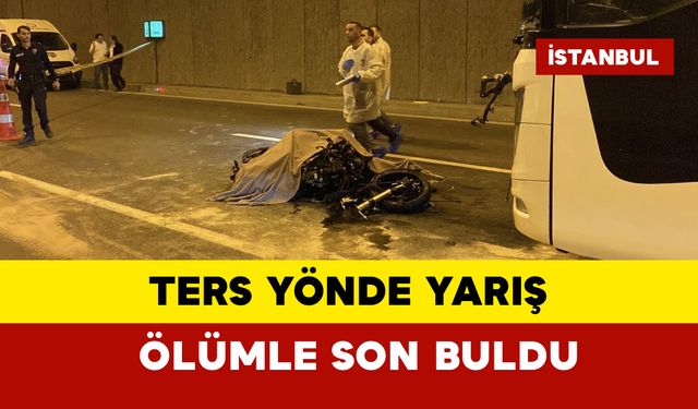 Ters yönde yarış ölümle sonlandı