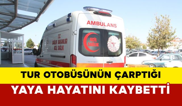 Tur Otobüsünün Çarptığı Yaya Hayatını Kaybetti