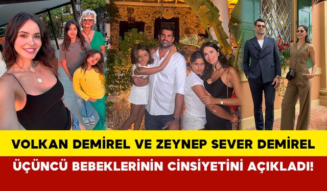 Volkan Demirel ve Zeynep Sever Demirel üçüncü bebeklerinin cinsiyetini açıkladı!