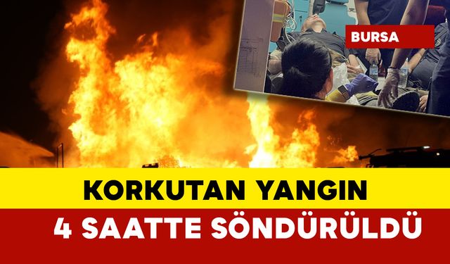 Yangın 4 saatte söndürüldü