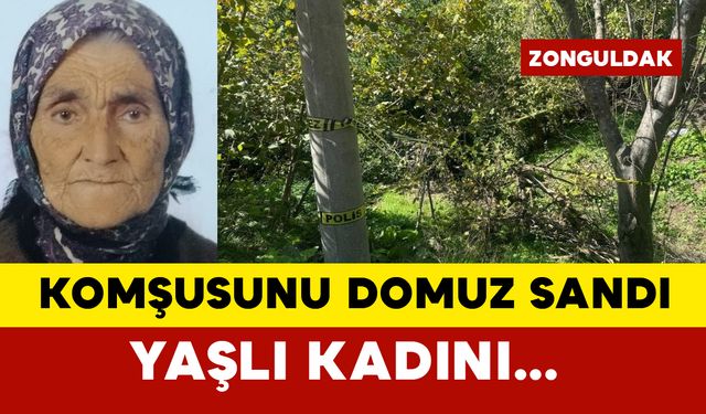 Yaşlı kadını domuz sandı ve bakın ne yaptı...