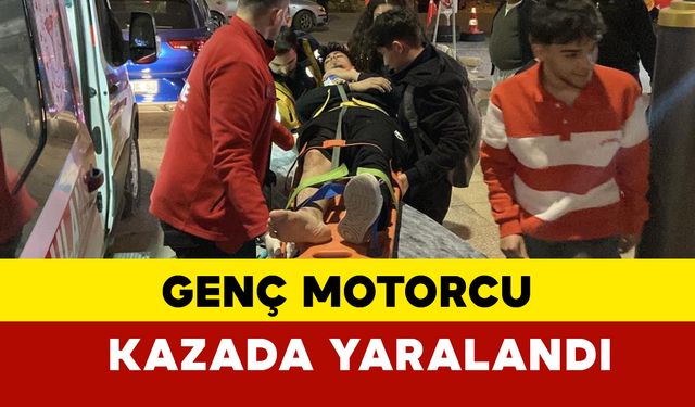 Aksaray'da motorla otomobil çarpıştı: 1 yaralı