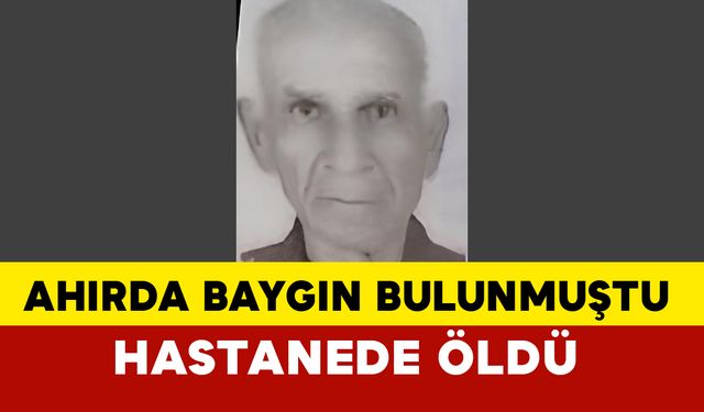 Antalya'da ahırda baygın bulunan adam hastanede öldü