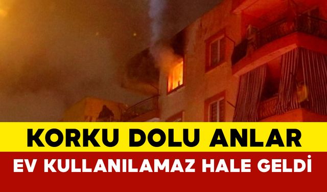 Antalya’da Apartman Yangını Korku Dolu Anlara Neden Oldu: Ev Kullanılamaz Hale Geldi