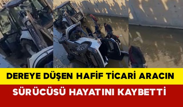 Batman'da kontrolden çıkan araç dereye düştü, sürücü hayatını kaybetti