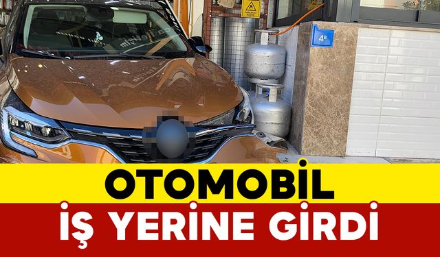 Bodrum'da Otomobil İş Yerine Girdi