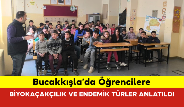 Bucakkışla’da Öğrencilere Biyokaçakçılık ve Endemik Türler Anlatıldı