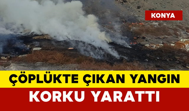 Çöplük Yangını Paniğe Yol Açtı