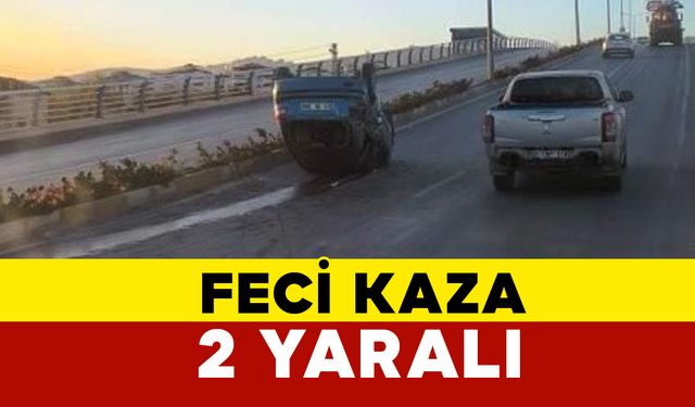 Elazığ'da Otomobil Takla Attı: 2 Yaralı