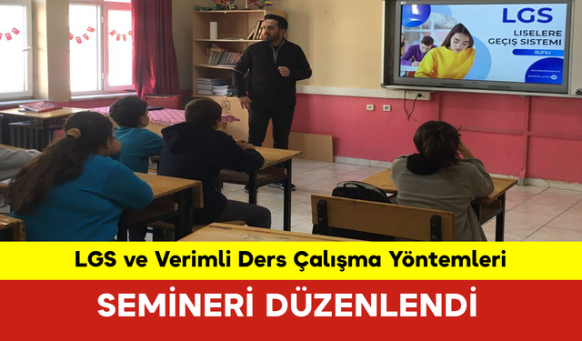 Ermenek’te LGS ve Verimli Ders Çalışma Yöntemleri Semineri Düzenlendi