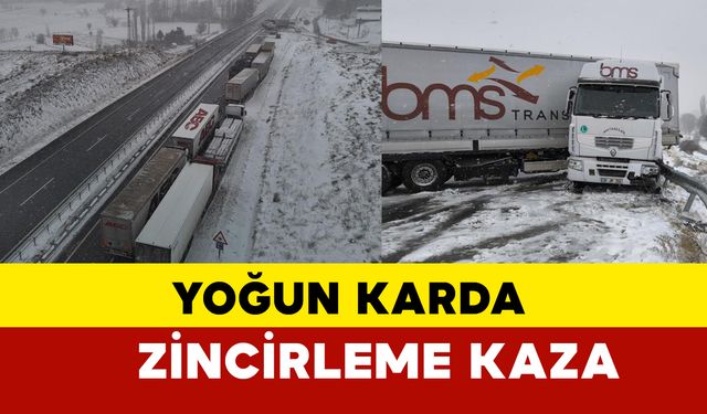 Erzincan-Sivas Karayolunda Zincirleme Kaza: 1 Yaralı, Yol 3 Saat Kapalı Kaldı