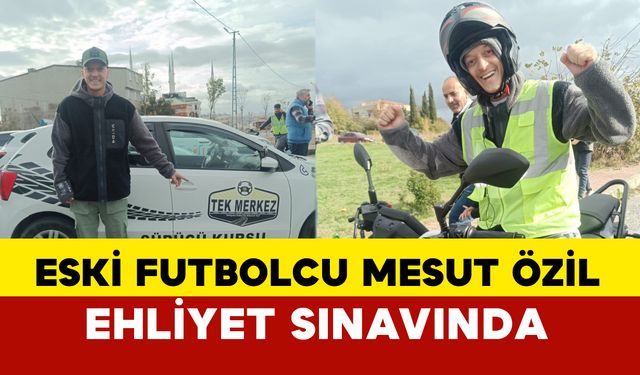 Eski futbolcu Mesut Özil ehliyet sınavında