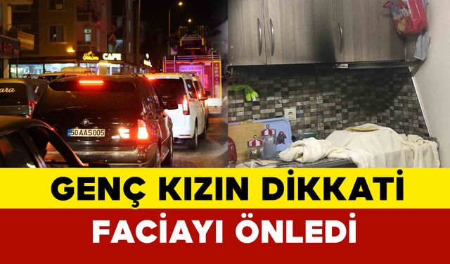 Genç kız faciayı önledi