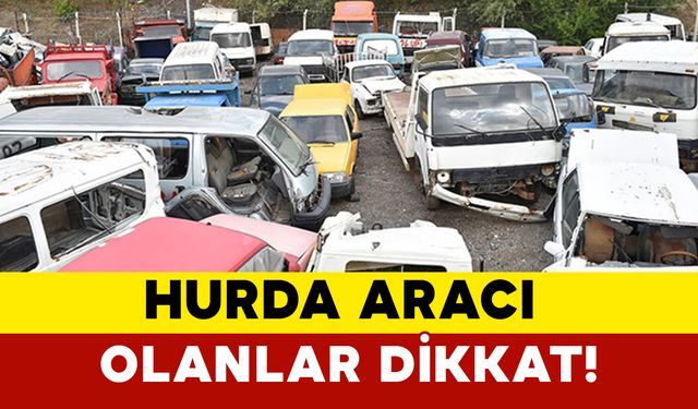 Hurda Araç Teşviki Geri Dönüyor