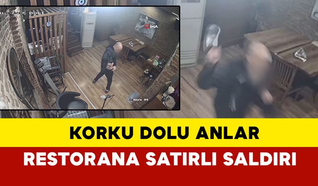 İstanbul'da Restorana Satırlı Saldırı