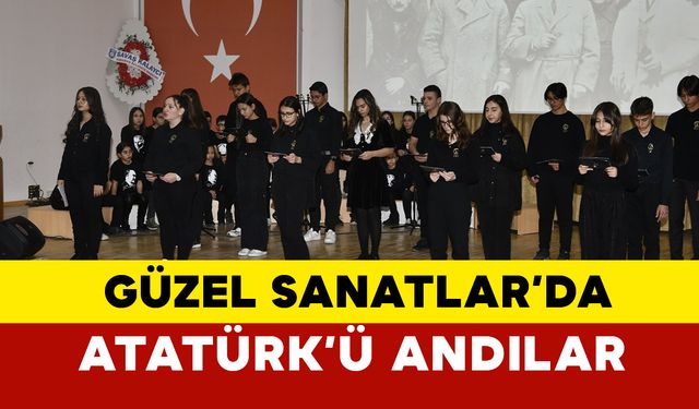 Karaman Güzel Sanatlar Lisesi’nde 10 Kasım Atatürk’ü Anma Programı