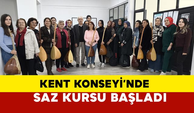 Karaman Kent Konseyi'nden İki Yeni Kurs: Saz Eğitimi Başladı