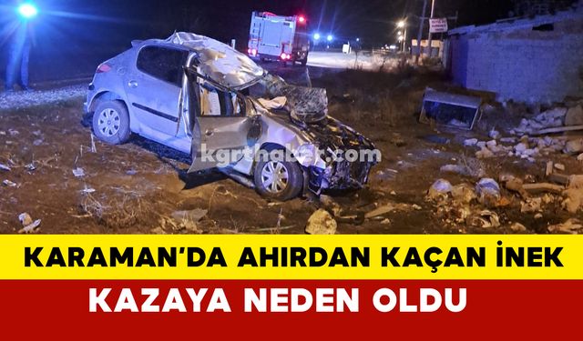 Karaman Kılbasan Yolunda Son Dakika: Kaza