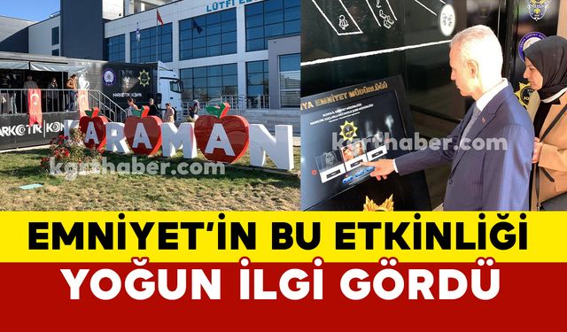 Karaman'da En İyi Narkotik Polisi Anne etkinliğine yoğun ilgi