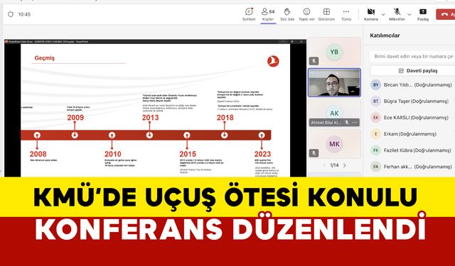 KMÜ Öğrenci ve Mezunlarına ‘Uçuş ve Ötesi’ Konferansı Düzenlendi