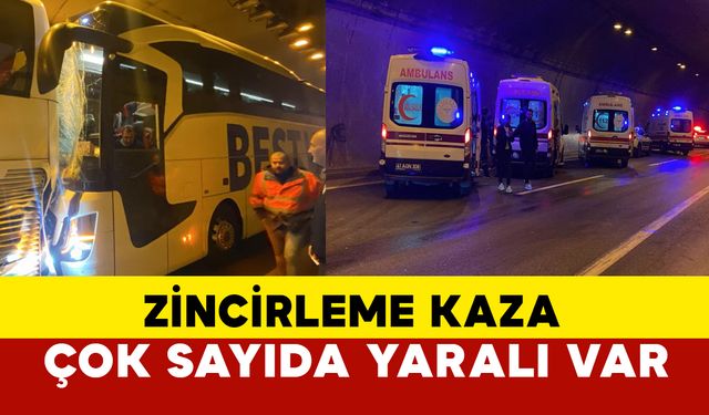 Kocaeli TEM Otoyolu’nda Zincirleme Kaza: 14 Yaralı