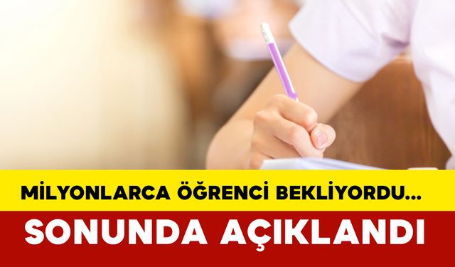 LGS’nin yapılacağı tarih belli oldu