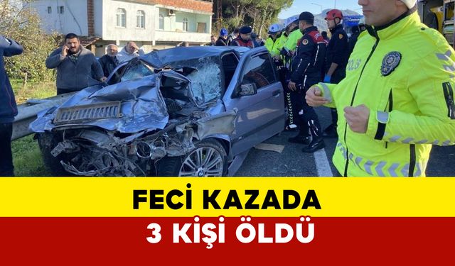 Ordu'da feci kazada 3 kişi öldü