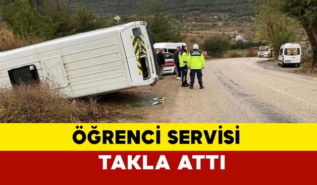 Osmaniye’de Öğrenci Servisi Takla Attı: 2 Yaralı