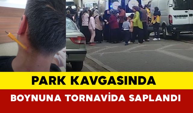 İstanbul'da Park Kavgasında Boynuna Tornavida Saplandı