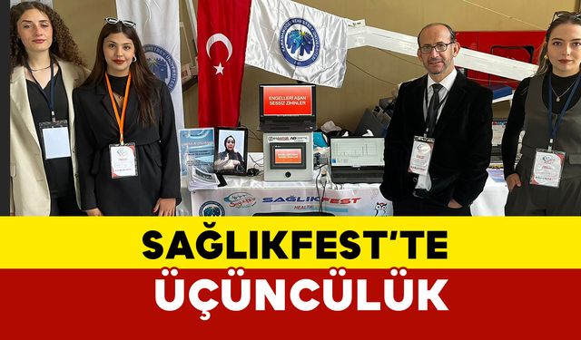 Sağlık Bilimleri Festivali'nde Üçüncülük