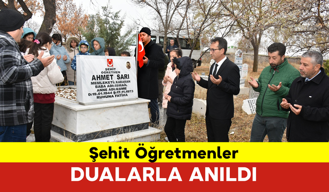 Şehit Öğretmenler Mezarları Başında Dualarla Anıldı