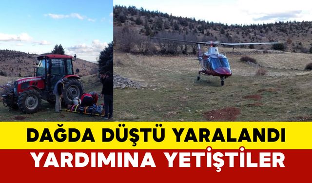 Seydişehir'de Dağda Düşen Kişi Ambulans Helikopterle Kurtarıldı