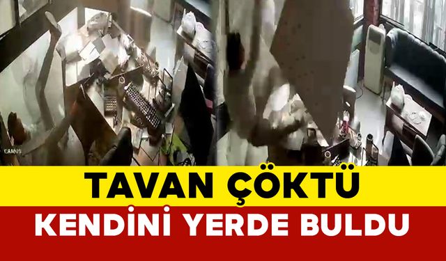 Temizlik Yaparken Tavan Çöktü