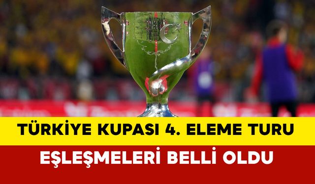 Türkiye Kupası 4. Eleme Turu Eşleşmeleri Belli Oldu: Hangi Takımlar Karşılaşacak?