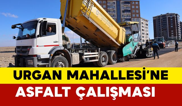 Urgan Mahallesi’nde Sıcak Asfalt Çalışması