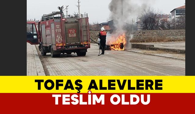 Afyonkarahisar'da Tofaş alevlere teslim oldu