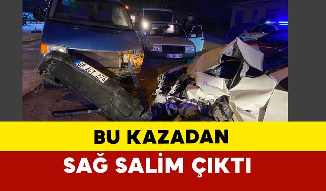 Aksaray’da Trafik Kazası: Hurdaya Dönen Araçtan Sürücü Sağ Çıktı