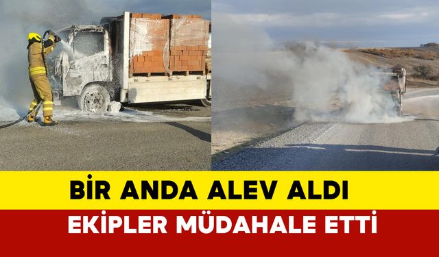 Balıkesir Susurluk'ta Seyir Halindeki Kamyon Alev Aldı