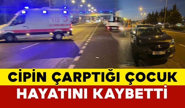 Cipin çarptığı bisikletli çocuk hayatını kaybetti