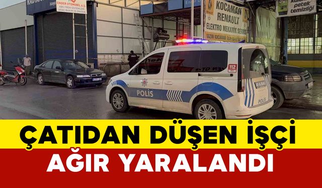 Çöken çatıdan düşen işçi ağır yaralandı