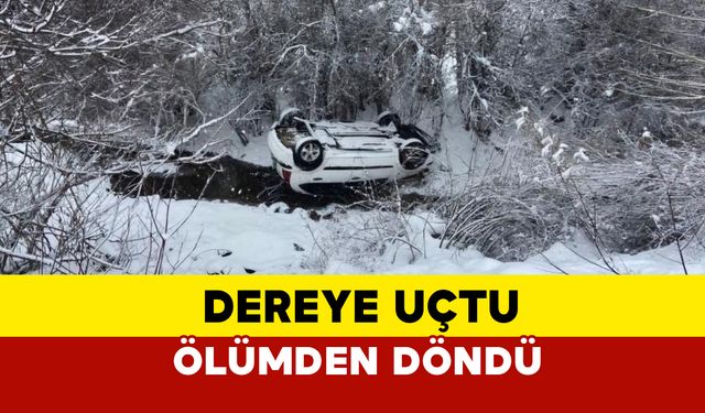 Çorum'da kazada ölümden döndü