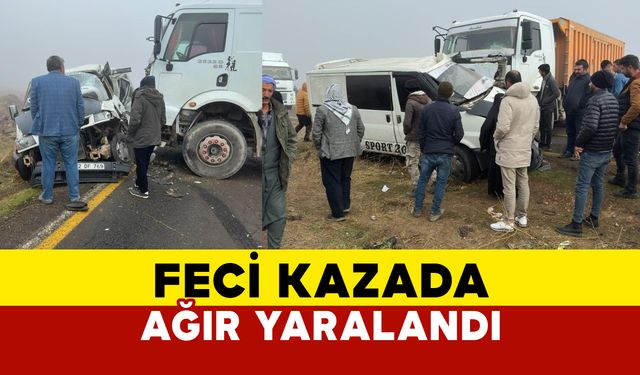 Diyarbakır Çınar’da Sis Nedeniyle Trafik Kazası: 1 Ağır Yaralı